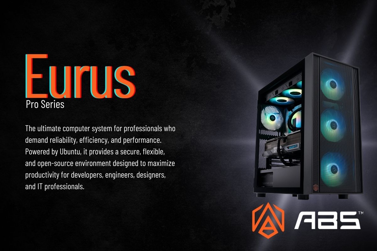 ABS Eurus Pro Ubuntu Linux Developer Workstation Intel I9 14900KF 1 ABS Eurus Pro 1 